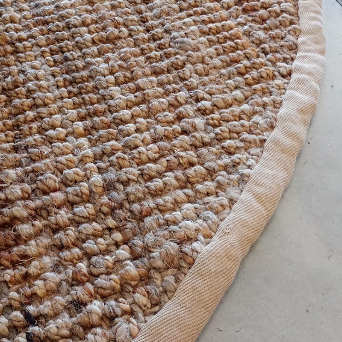 Alfombra De Yute Boucle Redonda 200x200 
