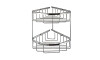 Cesta de baño doble rinconera 980.64.252 Cesta De Baño Doble Rinconera 980.64.252