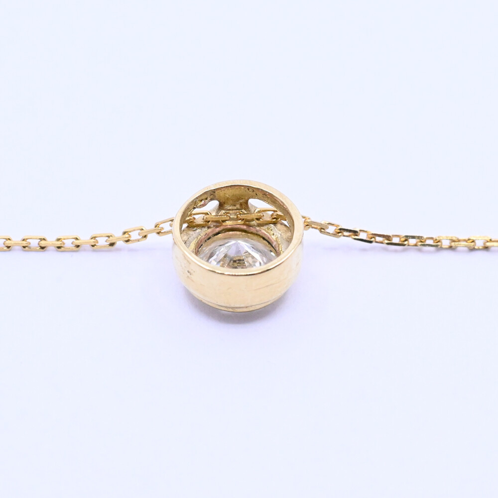 Dije oro 18k y brillante doble virola. Dije oro 18k y brillante doble virola.
