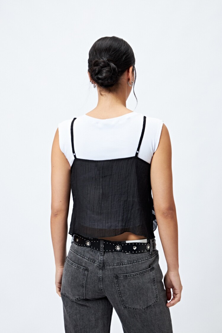 TOP RADIANTE Negro
