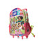 Mochila Barbie Sunny Days 12" Con Carro Rosado