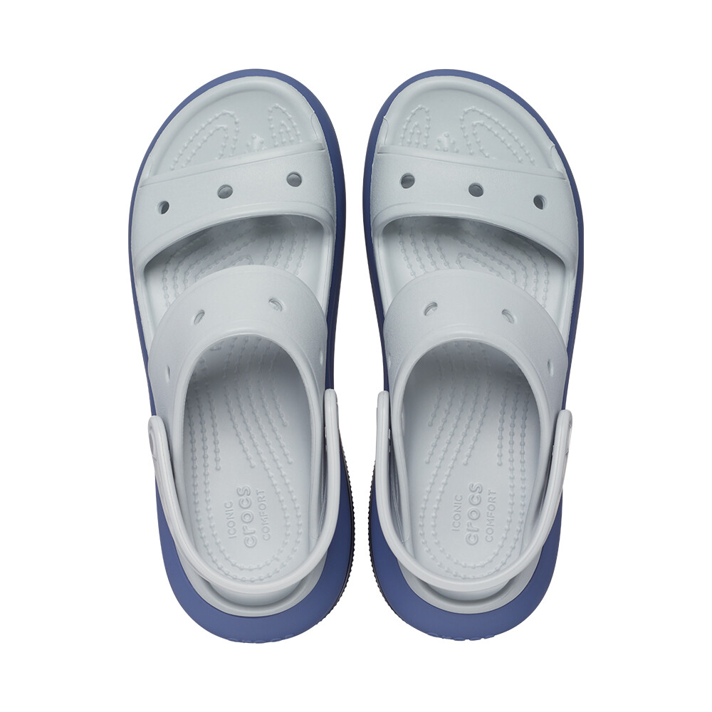 Plataformas Crocs Mega Crush Matte Sandal - Unisex Mirage/Multi