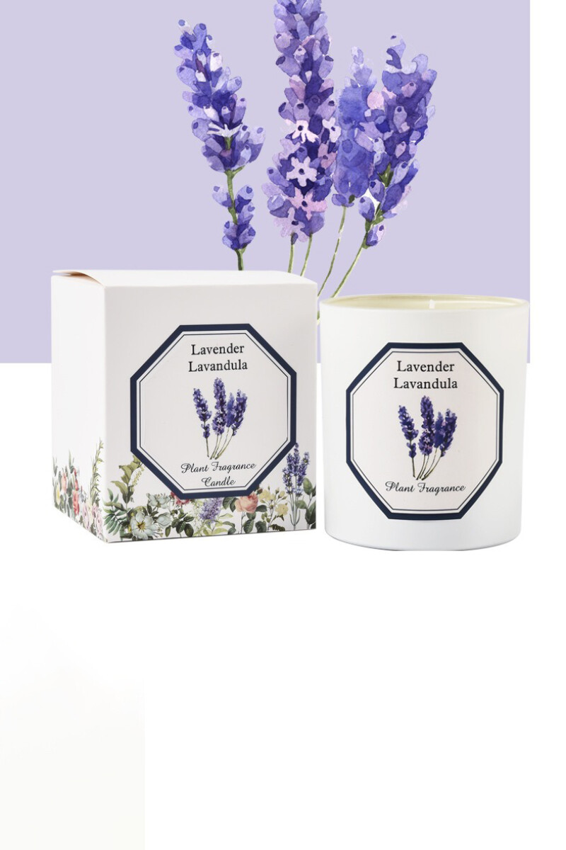 Vela Aromática En Vaso De Vidrio - Lavanda 