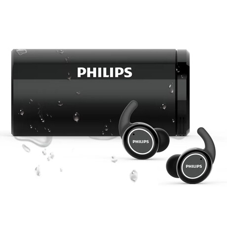 Philips - Auriculares Nalámbricos TAST702BK/00 - Bluetooth. 6MM. Li-po. 6 Horas de Reproducción. 001