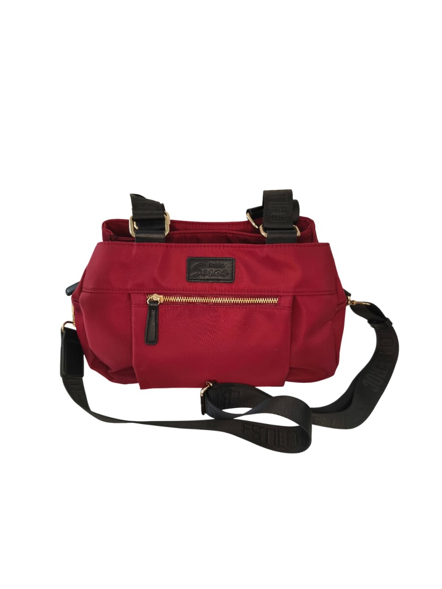 Cartera 3 divisiones - Bordó 