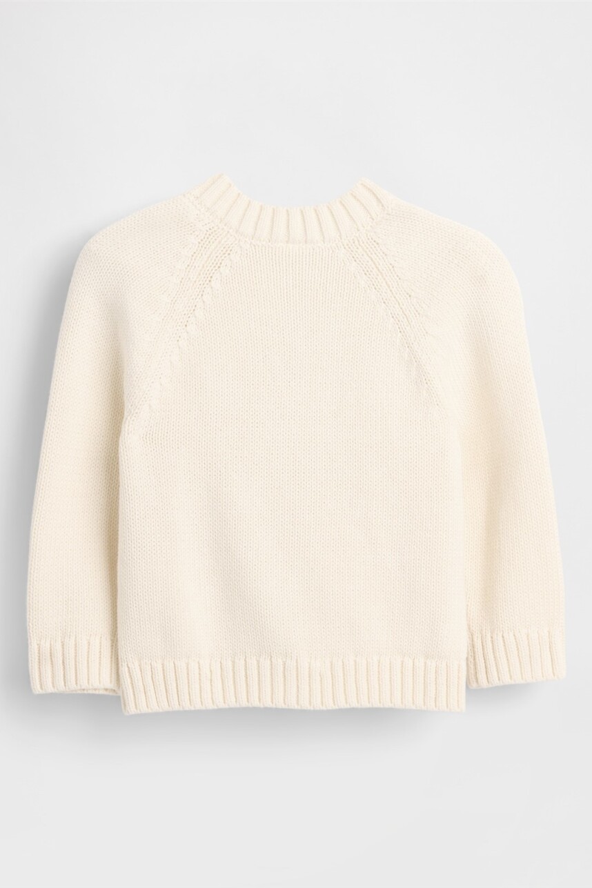 Saco Bow Bebé Ivory Frost
