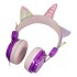 Auriculares Unicornio Cableado Gt Arcoiris Infantil Niños Color Variante Violeta