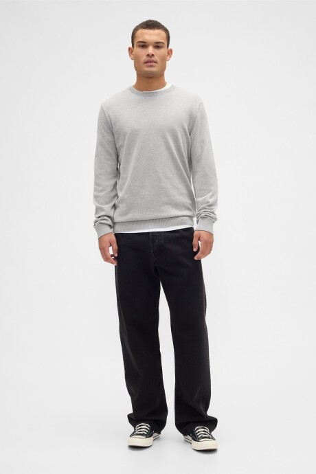 Buzo Algodón Cuello Redondo Hombre B10 Grey Heather