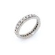 Anillo sin fin en oro 18k blanco y brillantes Anillo sin fin en oro 18k blanco y brillantes