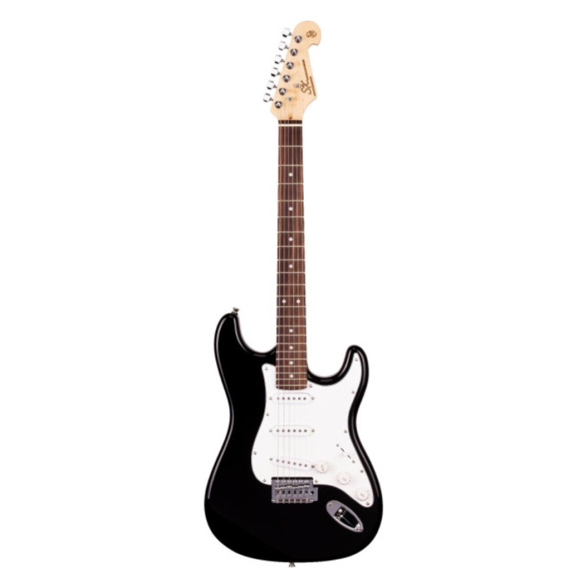 Guitarra Electrica Sx Ed1 Negra C/funda 
