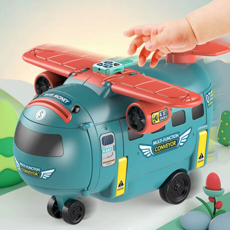 Avión Simulador De Vuelo C/Accesorios Juguete Niños Verde