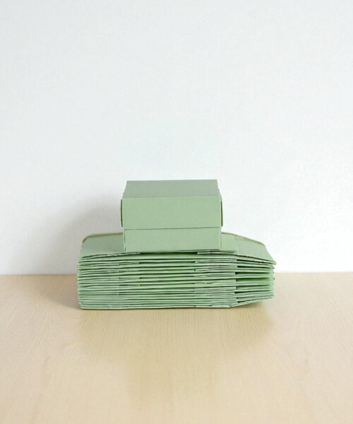 Pack x 20 unid - caja 02 - 8x8x4,5 cm. VERDE AGUA