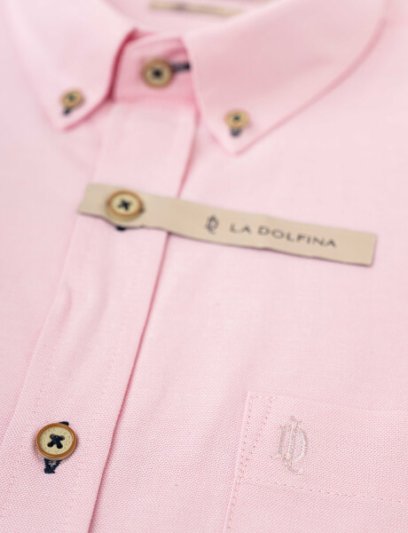 Camisa m/l oxford rosado