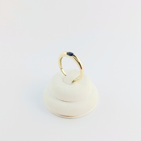 Anillo Zafiro azul natural en oro 9 Vktes. Anillo Zafiro azul natural en oro 9 Vktes.