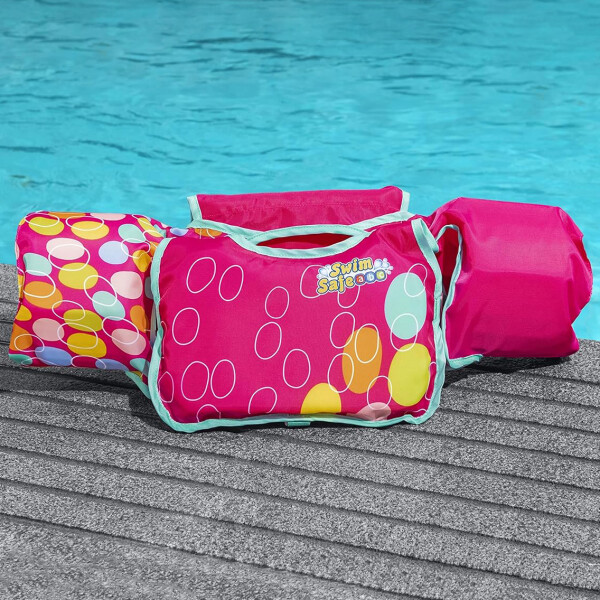 Flotador Salvavidas Niños Bestway Inflable Chaleco Brazos Color Variante Rosado