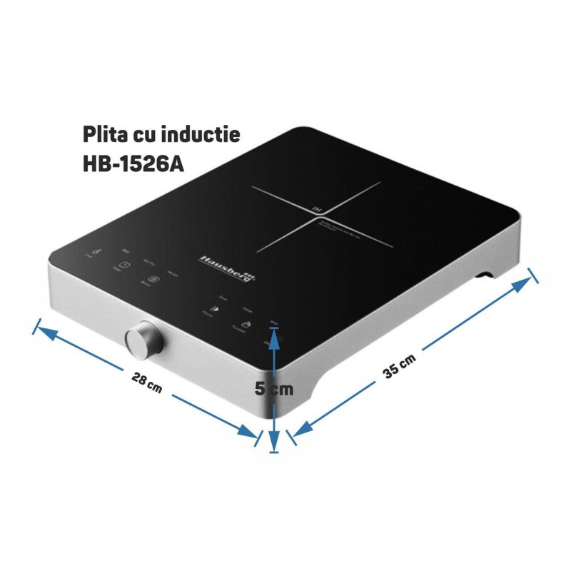 Cocina inducción eléctrica 1 quemador blanco Hausberg Cocina inducción eléctrica 1 quemador blanco Hausberg