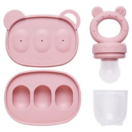 Set mordillo alimentación con moldes rosa