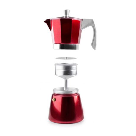 Cafetera Expreso Evva 900 ml Roja Ibili Cafetera Expreso Evva 900 ml Roja Ibili