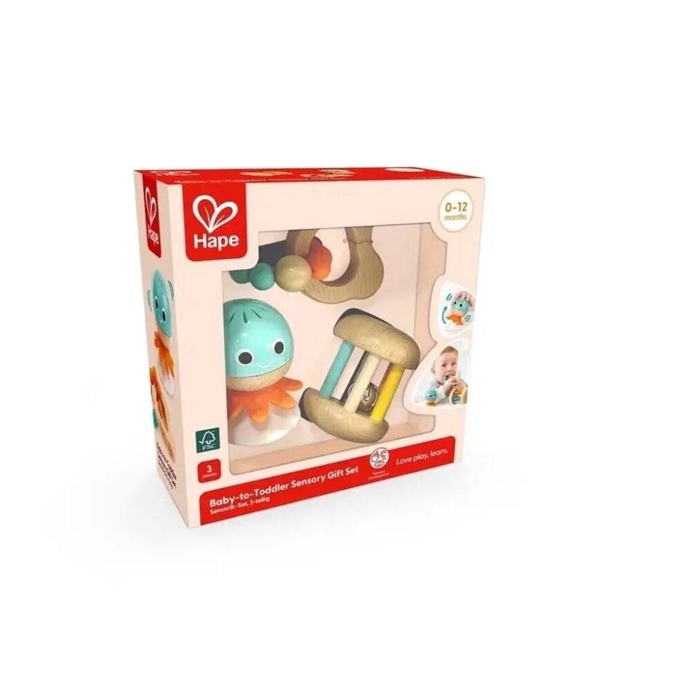 Set 3 sonajeros sensoriales estimulacion HAPE Set 3 sonajeros sensoriales estimulacion HAPE