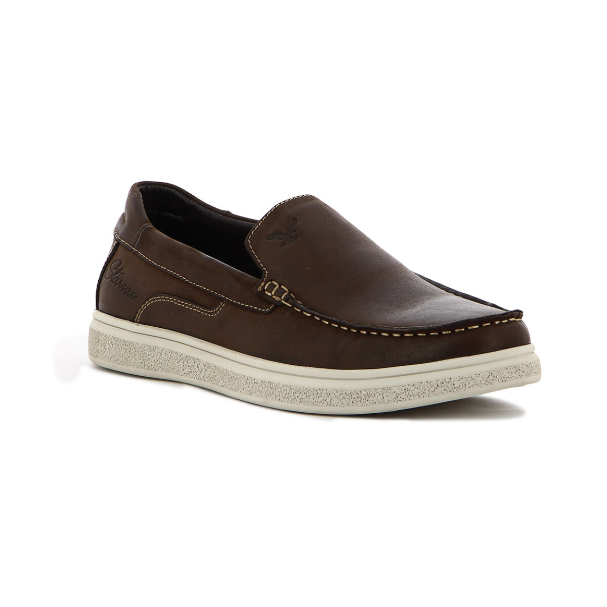 Zapato Starsax Hombre S/cordon - Cafe 