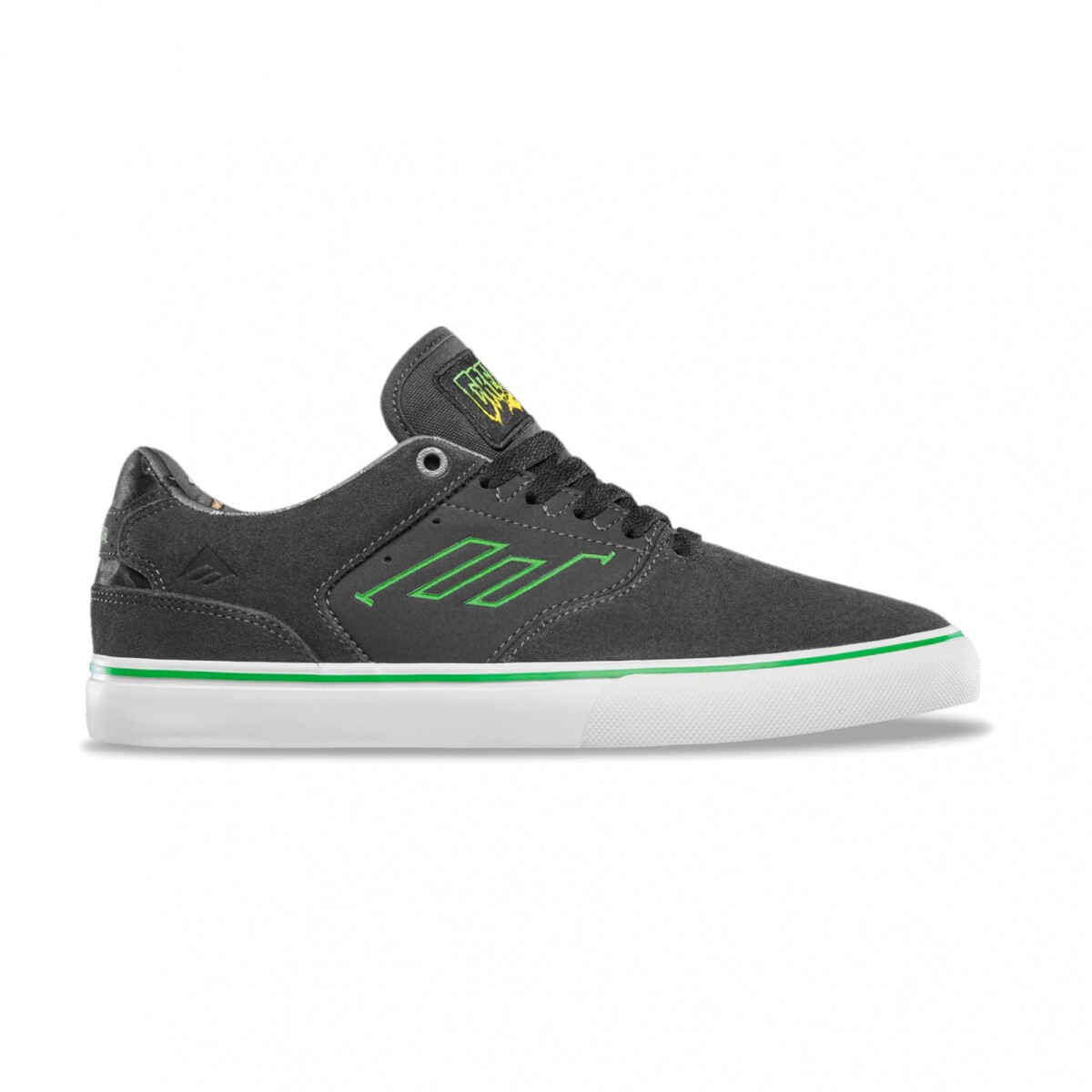 Championes Emerica The Low Vulc X Creature - Grey /White /Green 