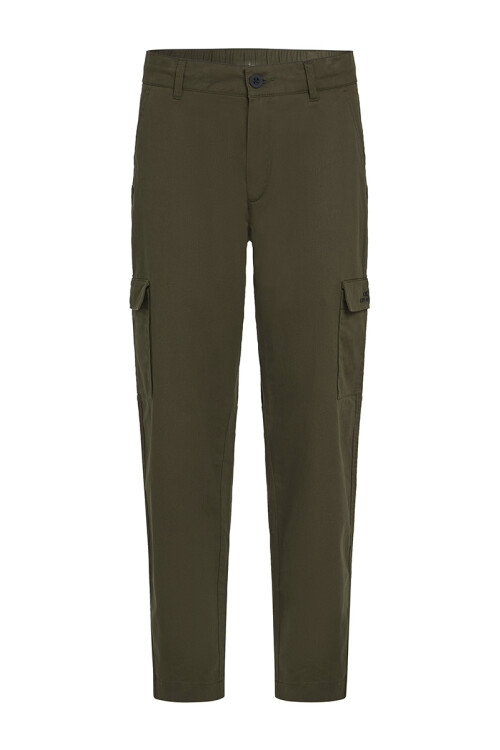 Pantalones Essentials Cargo Verde Militar