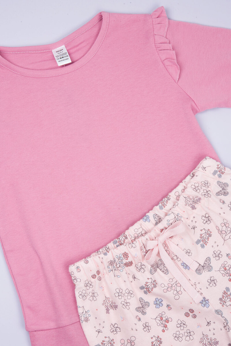 Pijama fran butterfly Rosa antique