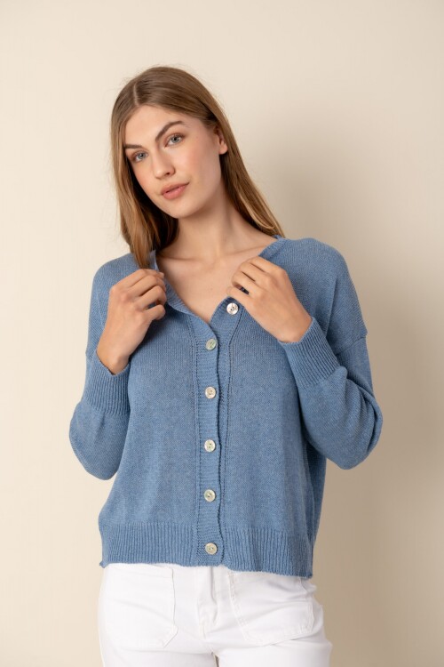 Cárdigan dama Blue