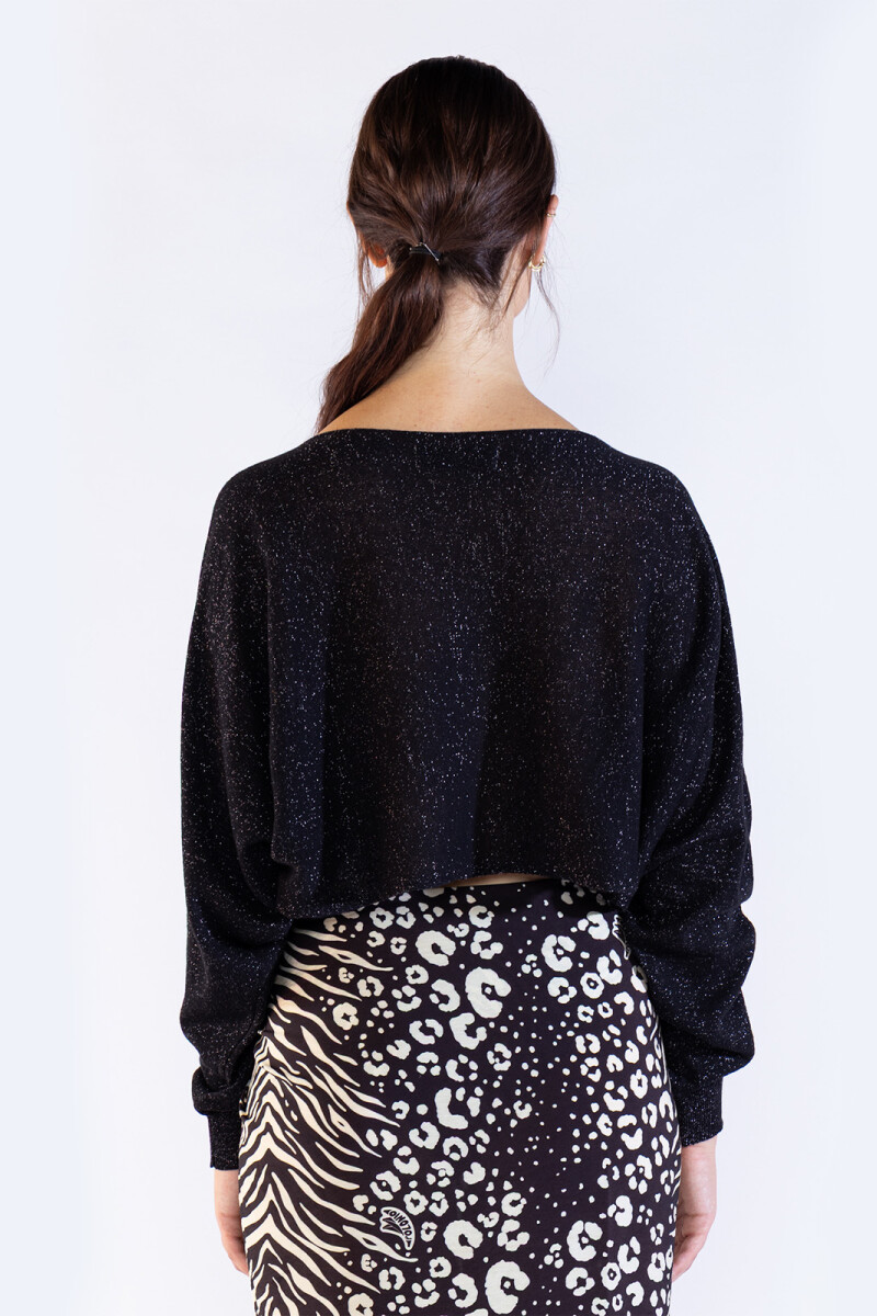 AME LUREX SWEATER Black