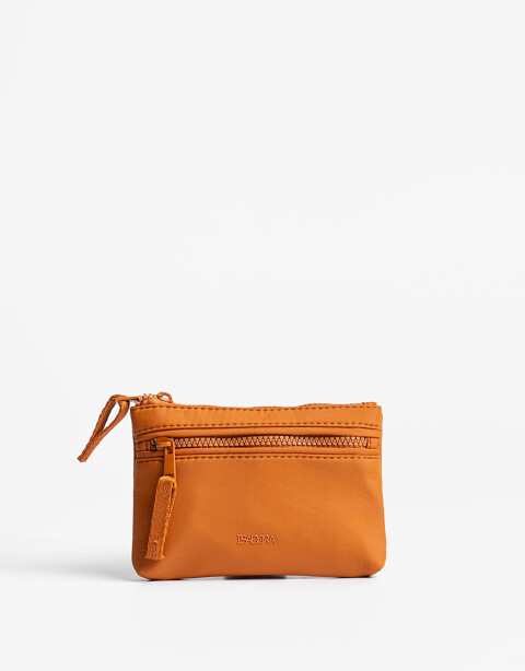 Monederos Nylon Monedero De Material Reciclado - Marron Camel