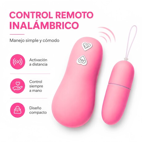 Huevo Vibrador Con Control Remoto Rosa