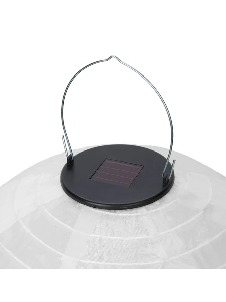 PANTALLA DE TELA CON PANEL SOLAR BLANCO