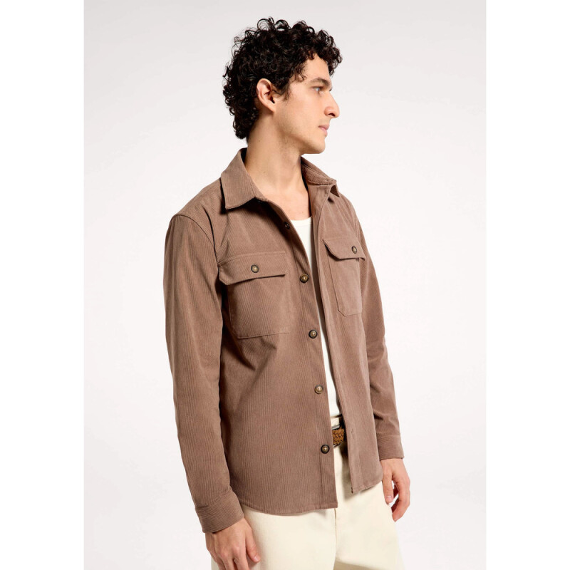 CAMISA ML MASC CAQUI