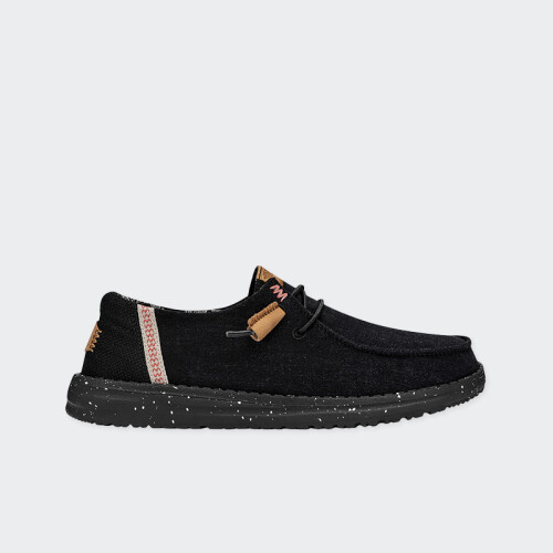 Calzado Hey Dude Wendy Washed Canvas Negro