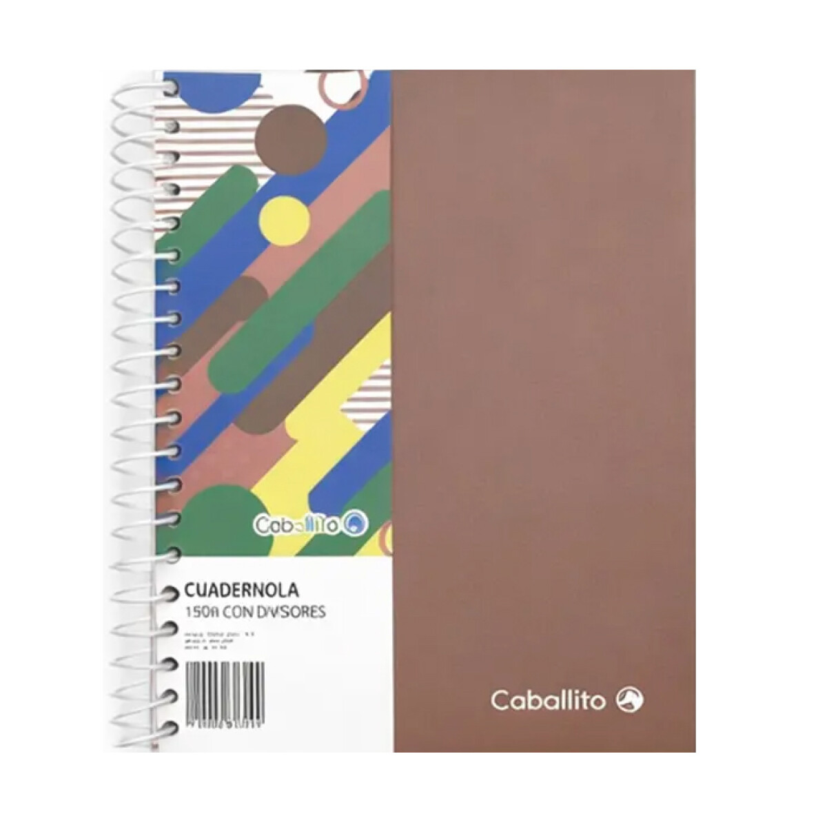 Cuadernola Caballito con Divisiones 150h - Marron 