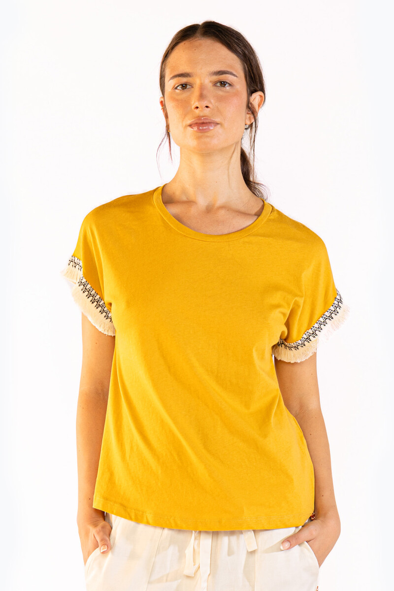 FRINGES TEE Camel