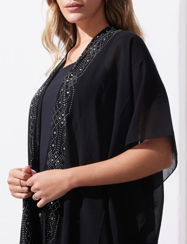Kimono Noche NEGRO/PLATEADO