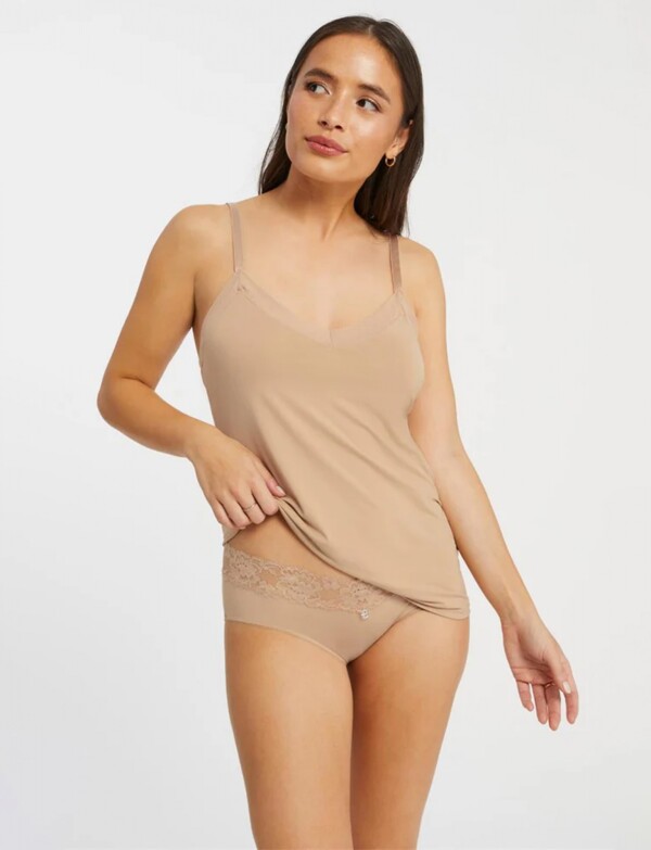 Viso Estilo Musculosa Con Tirantes Regulables BEIGE