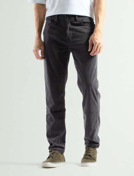 Pantalon de Pana Clasico Velvet Largo 32 Gris