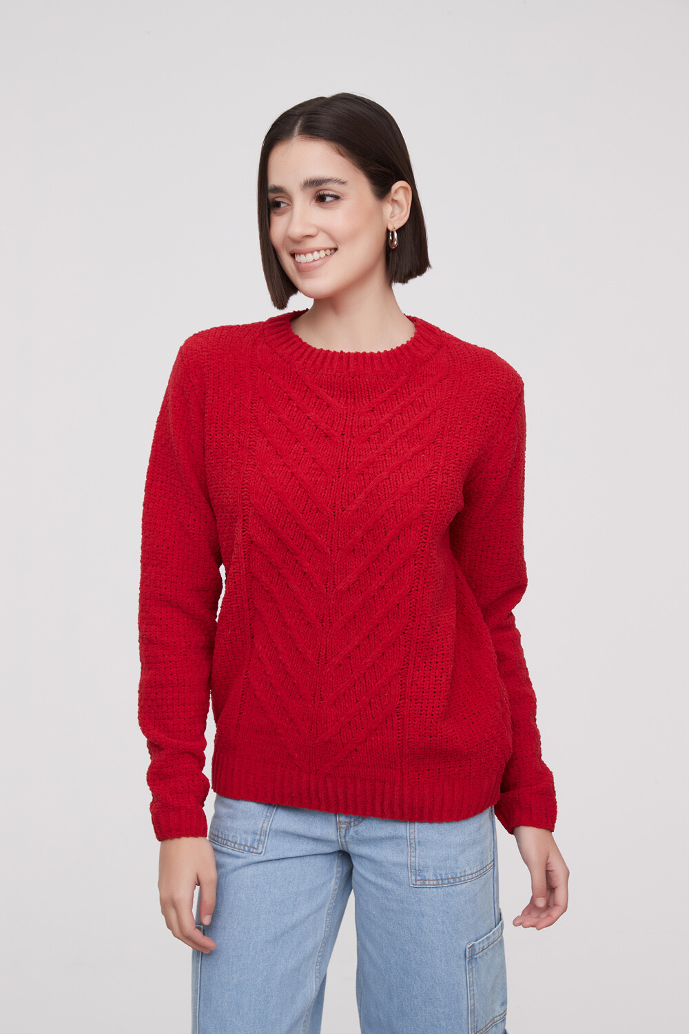 Sweater Allora Rojo Oscuro