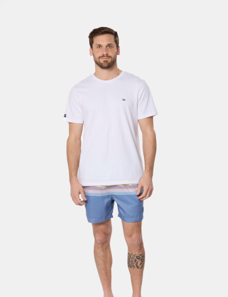 SHORT DE BAÑO RAYADO Piedra
