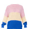 Sweater rayado rosa