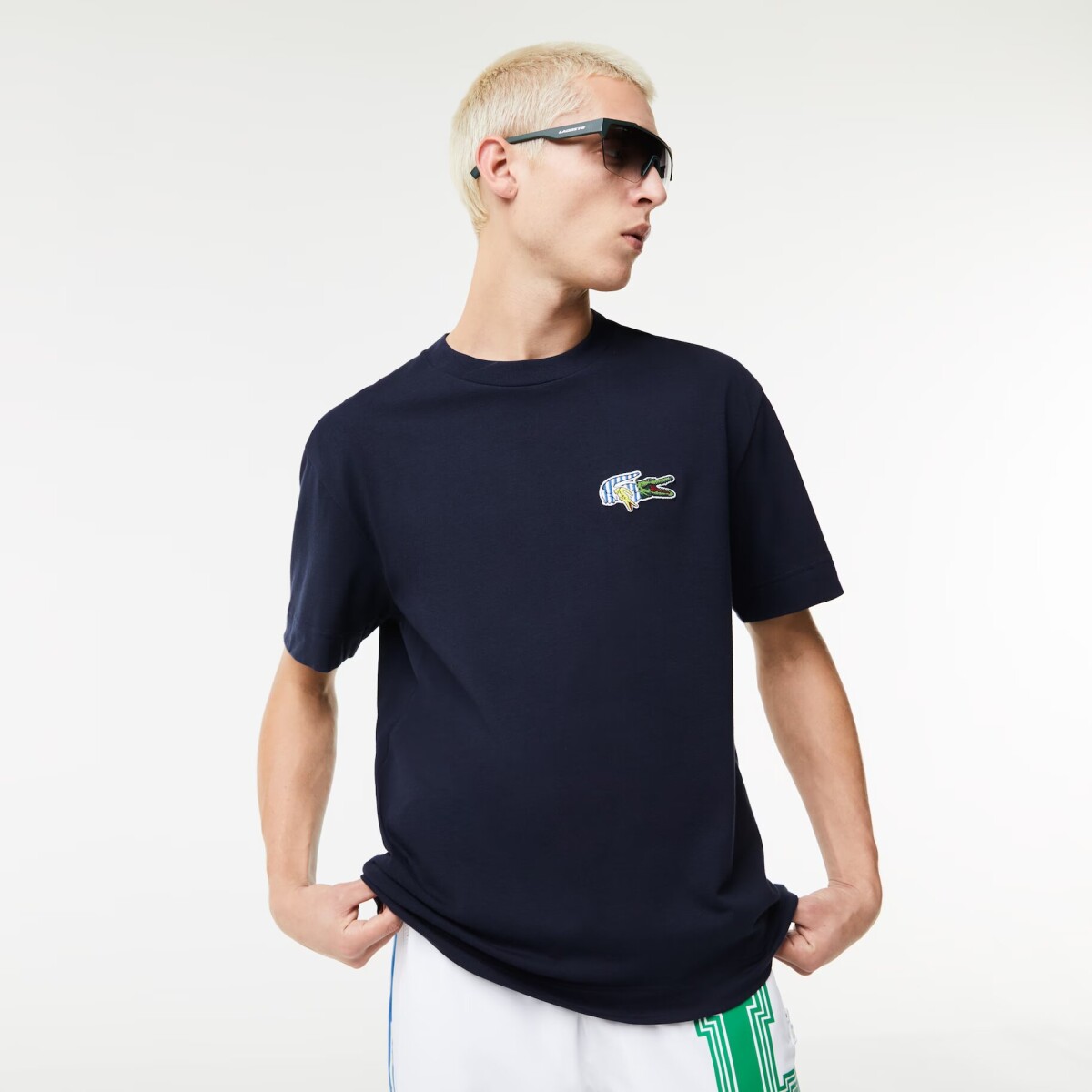 Camiseta de hombre Lacoste relaxed fit en algodón con detalles de