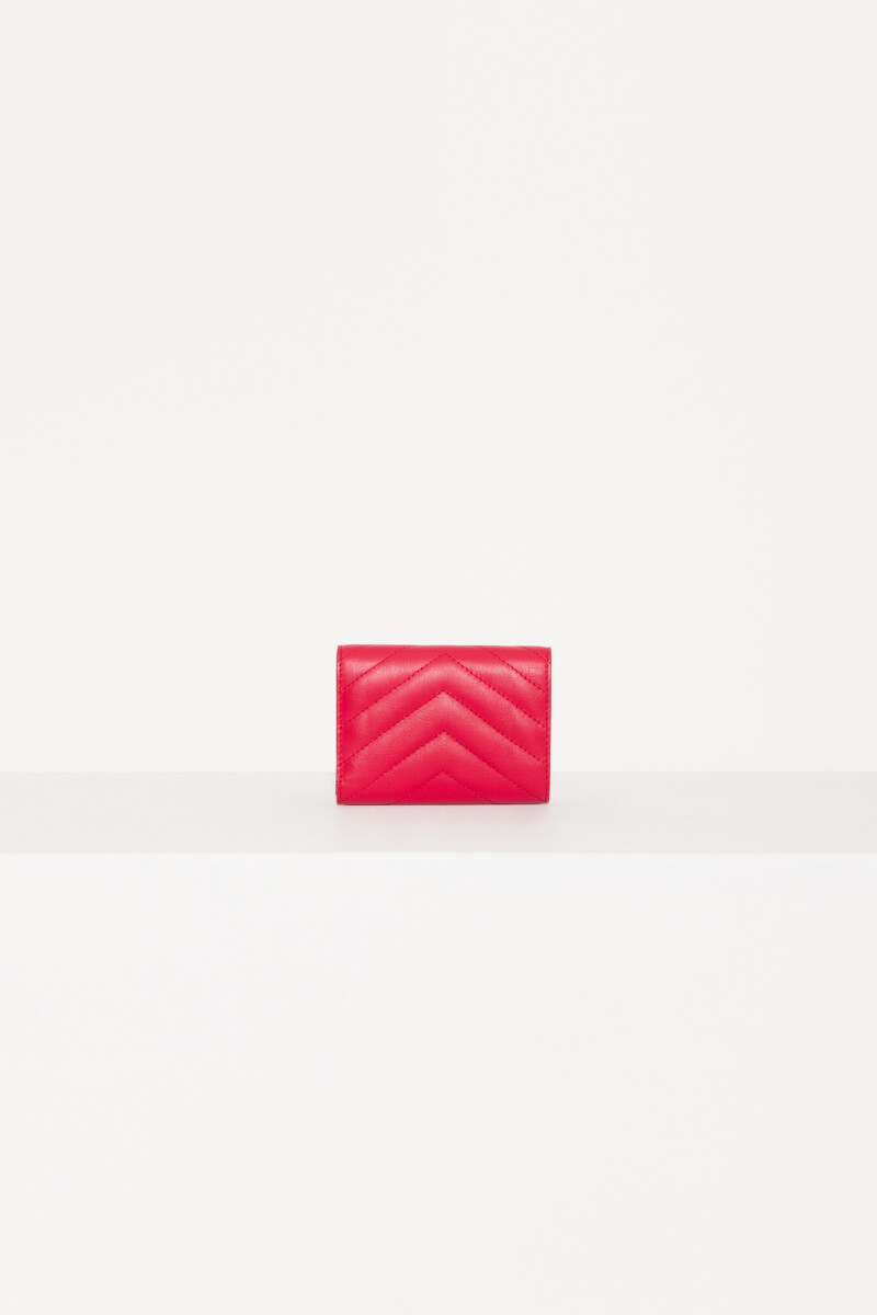 BILLETERA LIPSTICK FLAP Frambuesa