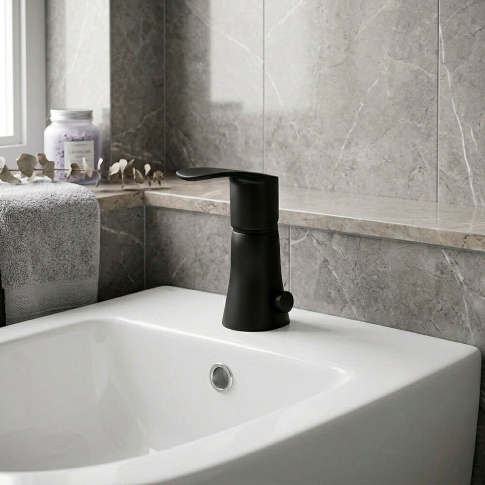 GRIFERÍA DE BIDET C/TRANSFERENCIA MODELO NEW FLY NEGRO MATE (SA572301NM) Grifería De Bidet C/transferencia Modelo New Fly Negro Mate (sa572301nm)