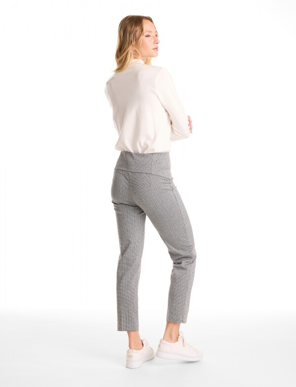 Pantalon Tejido Gales BLANCO/NEGRO