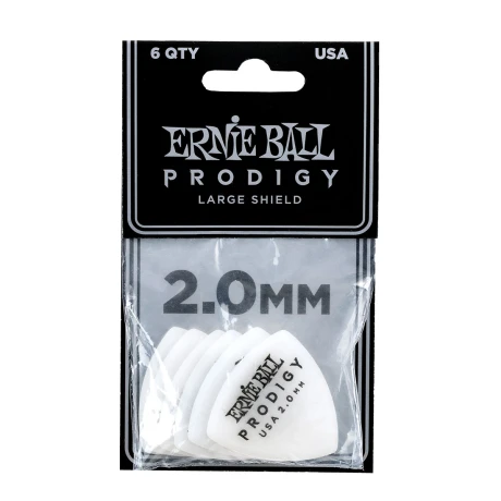 Pack Pua Guitarra Ernie Ball Prodigy Large Shield 2.0mm 6pcs Pack Pua Guitarra Ernie Ball Prodigy Large Shield 2.0mm 6pcs