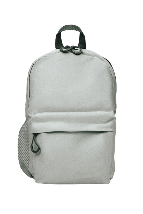 Mochila oxford c/porta botella Gris plata