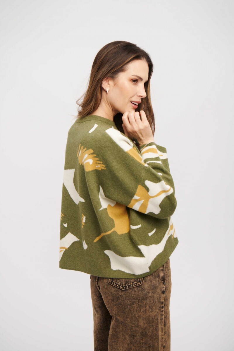 BUZO INEA VERDE OLIVA