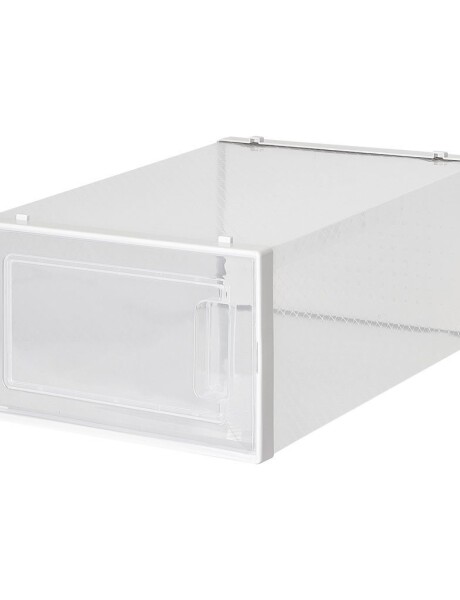 CAJA PARA ZAPATOS PLEGABLE 36X28X21CM TRANSPARENTE CAJA PARA ZAPATOS PLEGABLE 36X28X21CM TRANSPARENTE